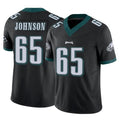 P.Eagles #65 Lane Johnson Player Black Limited Vapor F.U.S.E. Home Game Edoa Stitched Jerseys