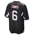 A.Cardinals #6 James Conner Player Black Home Game Edoa Stitched Jerseys