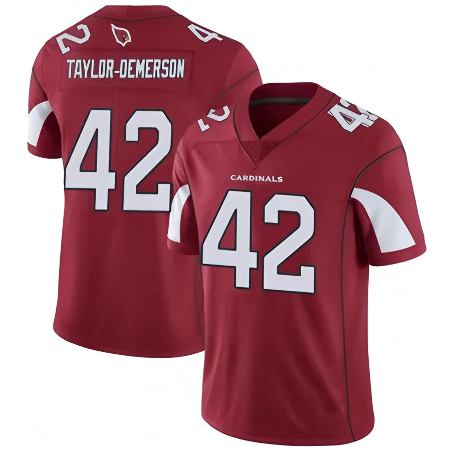 A.Cardinals #42 Dadrion Taylor-Demerson Player Red Limited Edoa Stitched Jerseys