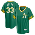 Athletics #33 Henry Bolte Player Kelly Green Cooperstown Collection T-shirt Game Edoa Stitched Jerseys
