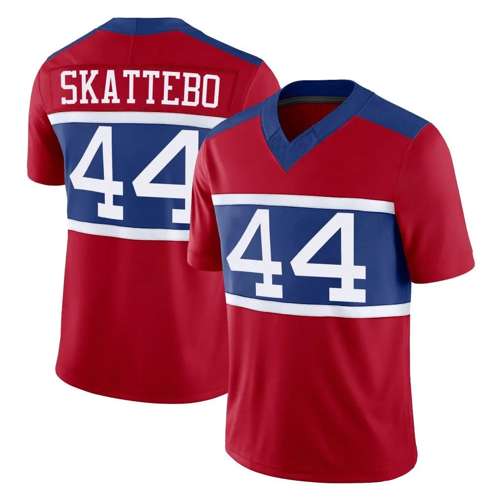 NY.Giants #44 Cam Skattebo Player Red Century Vapor F.U.S.E. Home Game Edoa Stitched Jerseys