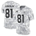 A.Cardinals #81 Travis Vokolek Player Camo Salute to Service Limited Edoa Stitched Jerseys