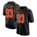 C.Bengals #93 Jonathan Allen Player Black Fashion Game Edoa Stitched Jerseys