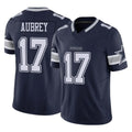 D.Cowboys #17 Brandon Aubrey Player Navy Limited Vapor F.U.S.E. Home Game Edoa Stitched Jerseys