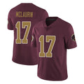 W.Commanders #17 Terry Mclaurin Player Burgundy Alternate Vapor Untouchable Home Game Edoa Stitched Jerseys