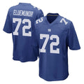 NY.Giants #72 Jermaine Eluemunor Player Royal Home Game Edoa Stitched Jerseys