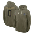 D.Cowboys #0 DeMarvion Overshown Player Olive Salute to Service Pullover Hoodies Limited Edoa Stitched Jerseys