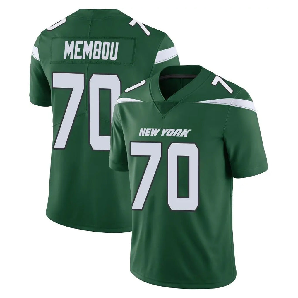 NY.Jets #70 Armand Membou Player Green Limited Vapor Home Game Edoa Stitched Jerseys