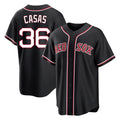 B.Red Sox #36 Triston Casas Player Black Out Home Game Edoa Stitched Jerseys