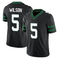 NY.Jets #5 Garrett Wilson Player Black Limited Legacy Vapor F.U.S.E. Home Game Edoa Stitched Jerseys