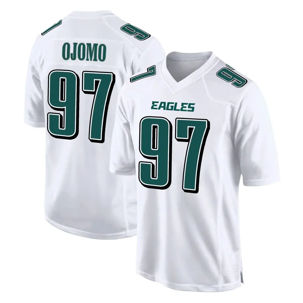 P.Eagles #97 Moro Ojomo Player White Tundra Fashion Home Game Edoa Stitched Jerseys