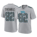 C.Panthers #82 Tommy Tremble Player Gray Atmosphere Fashion Game Edoa Stitched Jerseys