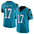 C.Panthers #17 Xavier Legette Player Blue Vapor Untouchable Limited Game Edoa Stitched Jerseys