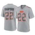 C.Browns #22 Dylan Sampson Player Gray Atmosphere Fashion Game Edoa Stitched Jerseys