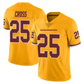 W.Commanders #25 Nick Cross Player Gold Limited Color Rush Home Game Edoa Stitched Jerseys