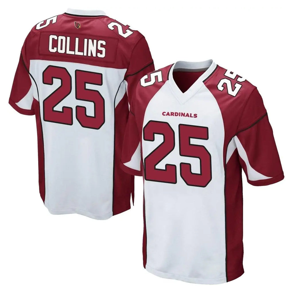 A.Cardinals #25 Zaven Collins Player White Cardinal Home Game Edoa Stitched Jerseys