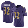 B.Ravens #32 Trenton Simpson Player Purple Color Rush Vapor Untouchable Limited Home Game Edoa Stitched Jerseys