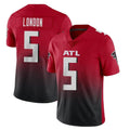 A.Falcons #5 Drake London Player Red Vapor Untouchable Limited Home Game Edoa Stitched Jerseys