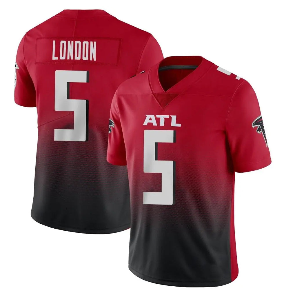 A.Falcons #5 Drake London Player Red Vapor Untouchable Limited Home Game Edoa Stitched Jerseys