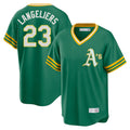 Athletics #23 Shea Langeliers Player Kelly Green Cooperstown Collection T-shirt Game Edoa Stitched Jerseys