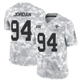 NO.Saints #94 Cameron Jordan Player Arctic Camo Salute To Service Limited Game Edoa Stitched Jerseys