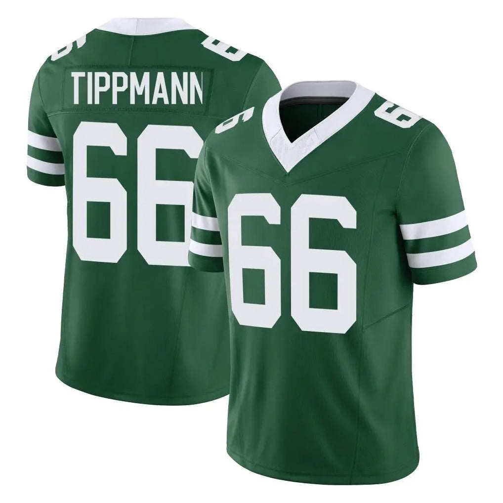 NY.Jets #66 Joe Tippmann Player Green Legacy Limited Vapor F.U.S.E. Home Game Edoa Stitched Jerseys
