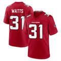 A.Falcons #31 Xavier Watts Player Red Team Color Home Game Edoa Stitched Jerseys