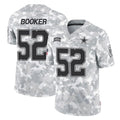 D.Cowboys #52 Tyler Booker Player Arctic Camo Salute to Service Limited Home Game Edoa Stitched Jerseys
