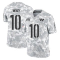 W.Commanders #10 Tress Way Player Arctic Camo Limited Salute To Service Home Game Edoa Stitched Jerseys