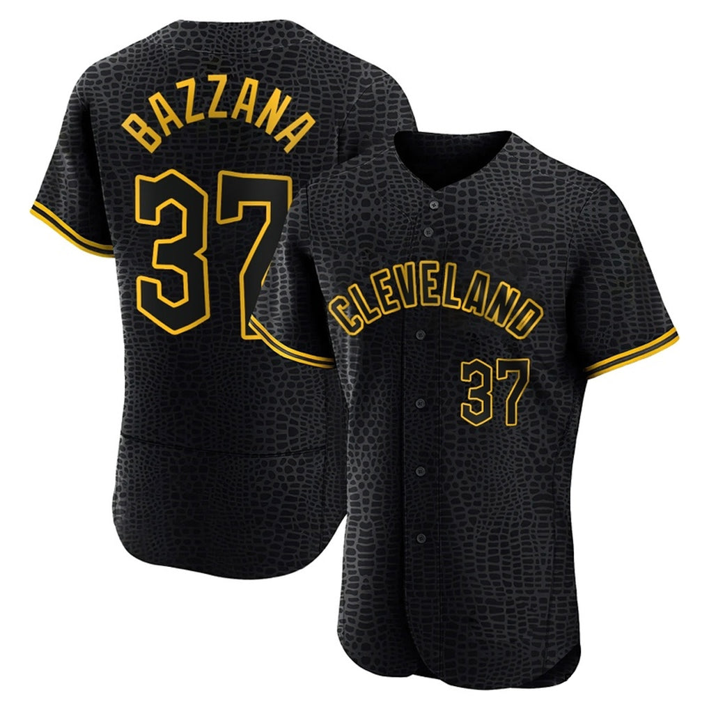 C.Guardians #37 Travis Bazzana Player Black Snake Skin City Limited Elite Home Edoa Stitched Jerseys