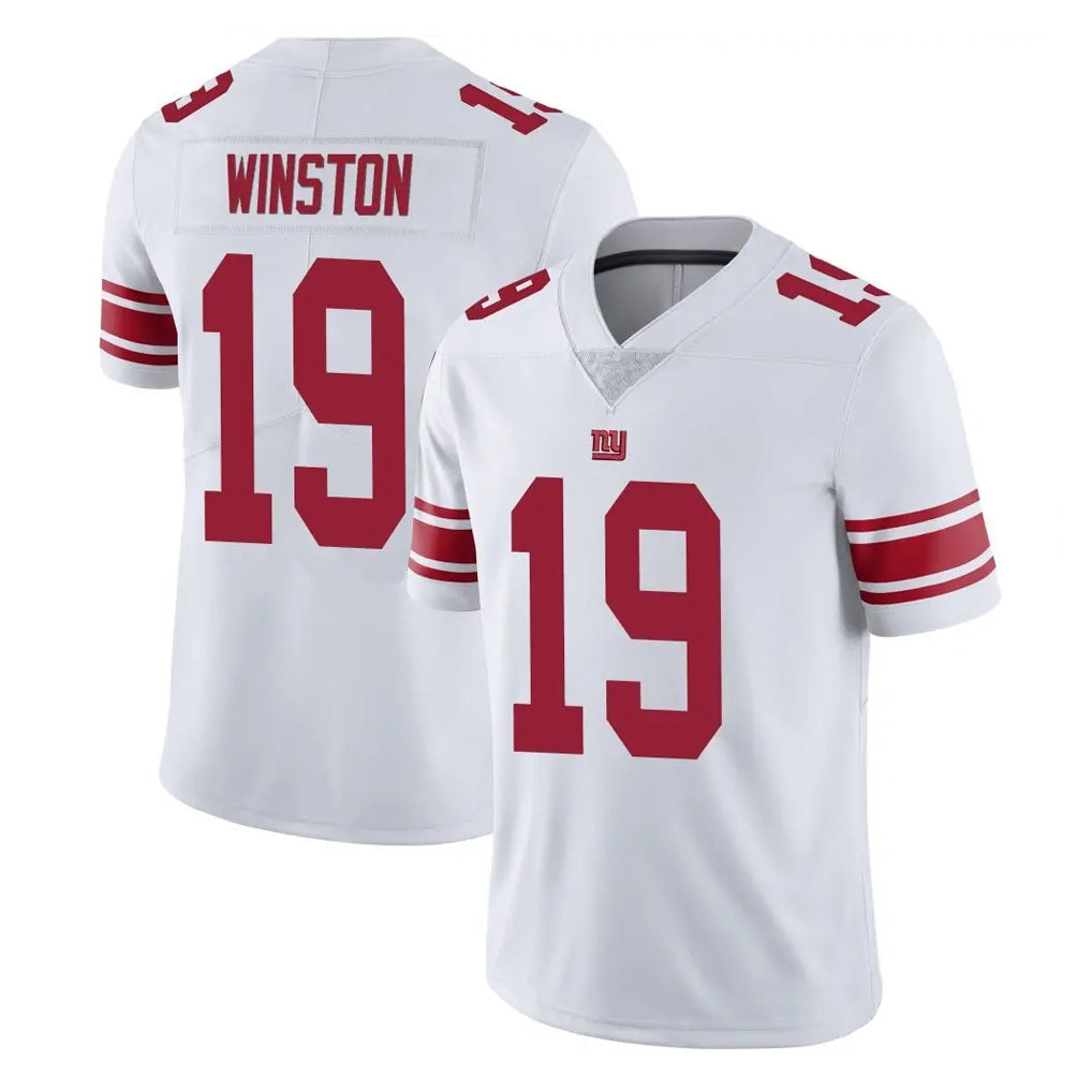 NY.Giants #19 Jameis Winston Player White Limited Vapor Untouchable Home Game Edoa Stitched Jerseys