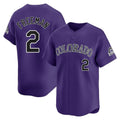 C.Rockies #2 Tyler Freeman Player Purple Limited Home Edoa Stitched Jerseys