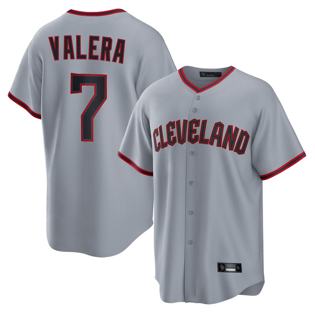 C.Guardians #7 George Valera Player Gray Home Game Edoa Stitched Jerseys