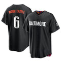 B.Orioles #6 Ryan Mountcastle Player Black City Connect Home Game Edoa Stitched Jerseys