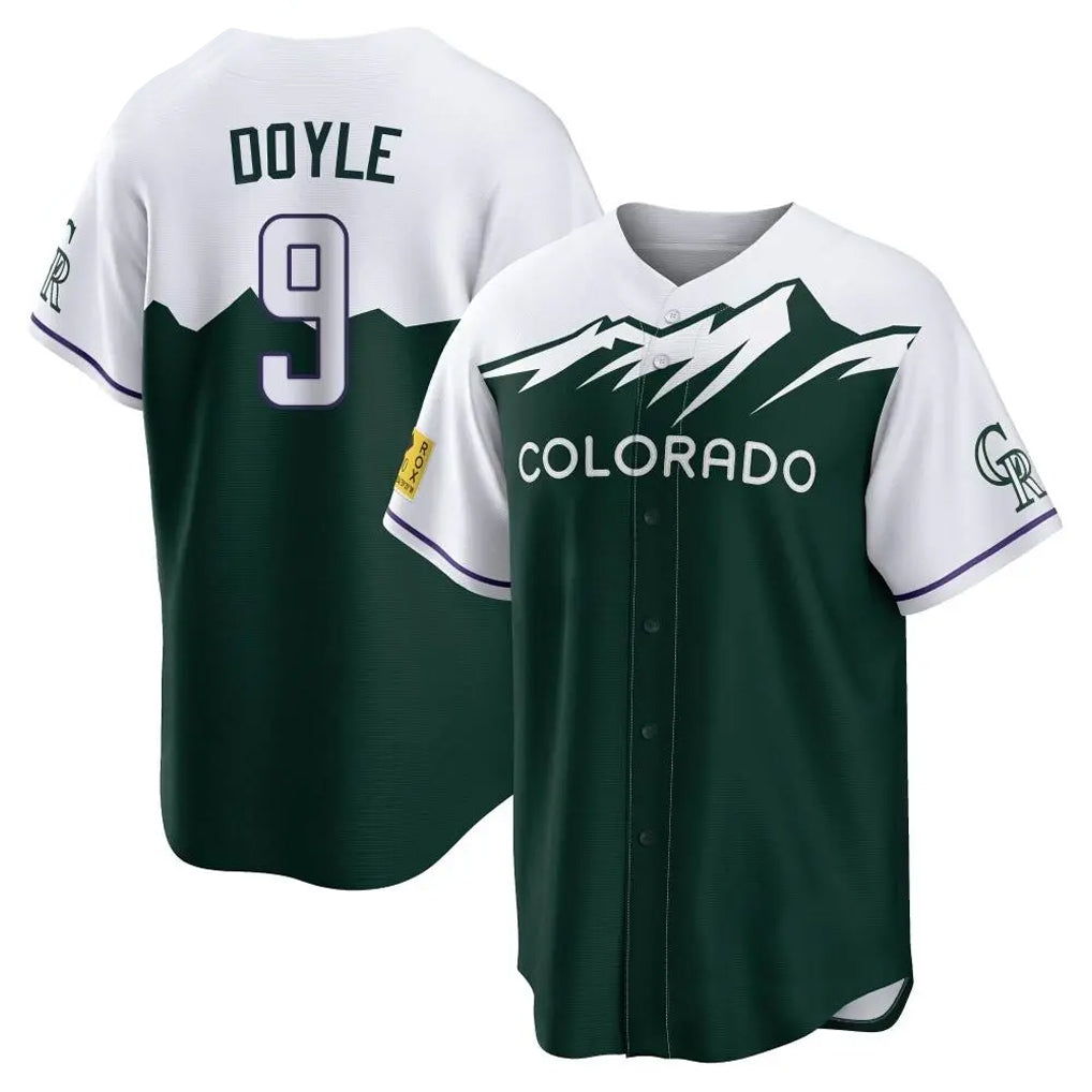 C.Rockies #9 Brenton Doyle Player Green City Connect Home Game Edoa Stitched Jerseys