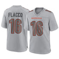 C.Bengals #16 Joe Flacco Player Gray Atmosphere Fashion Game Edoa Stitched Jerseys