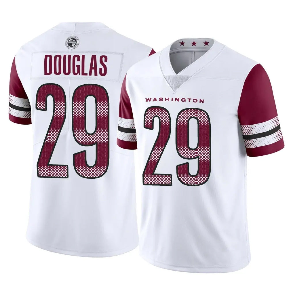 W.Commanders #29 Rasul Douglas Player White Limited Vapor Home Game Edoa Stitched Jerseys