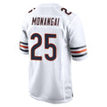 C.Bears #25 Kyle Monangai Player White Home Game Edoa Stitched Jerseys