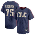C.Guardians #75 Connor Brogdon Player Navy City Connect Limited Home Edoa Stitched Jerseys