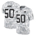 C.Panthers #50 Robert Hunt Player Arctic Camo Salute to Service Limited Game Edoa Stitched Jerseys