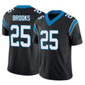 C.Panthers #25 Jonathon Brooks Player Black Vapor F.U.S.E. Limited Home Game Edoa Stitched Jerseys