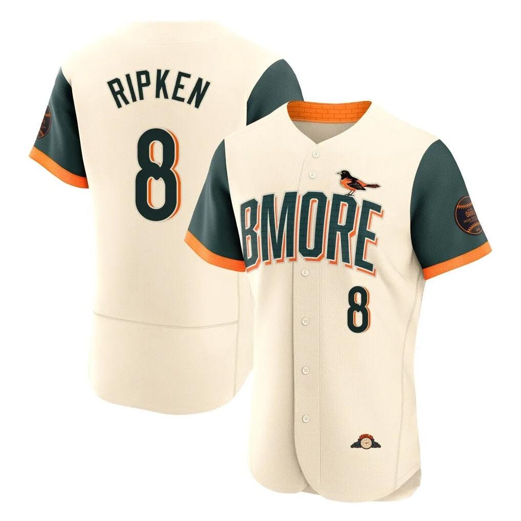 B.Orioles #8 Cal Ripken Player Cream 2026 City Connect Limited Elite Home Game Edoa Stitched Jerseys