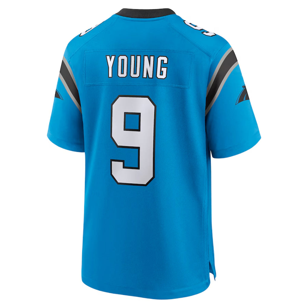 C.Panthers #9 Bryce Young Player Blue Home Game Edoa Stitched Jerseys