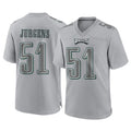 P.Eagles #51 Cam Jurgens Player Gray Atmosphere Fashion Home Game Edoa Stitched Jerseys