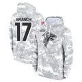 A.Falcons #17 Zachariah Branch Player Arctic Camo Salute to Service Limited Hoodie Edoa Stitched Jerseys