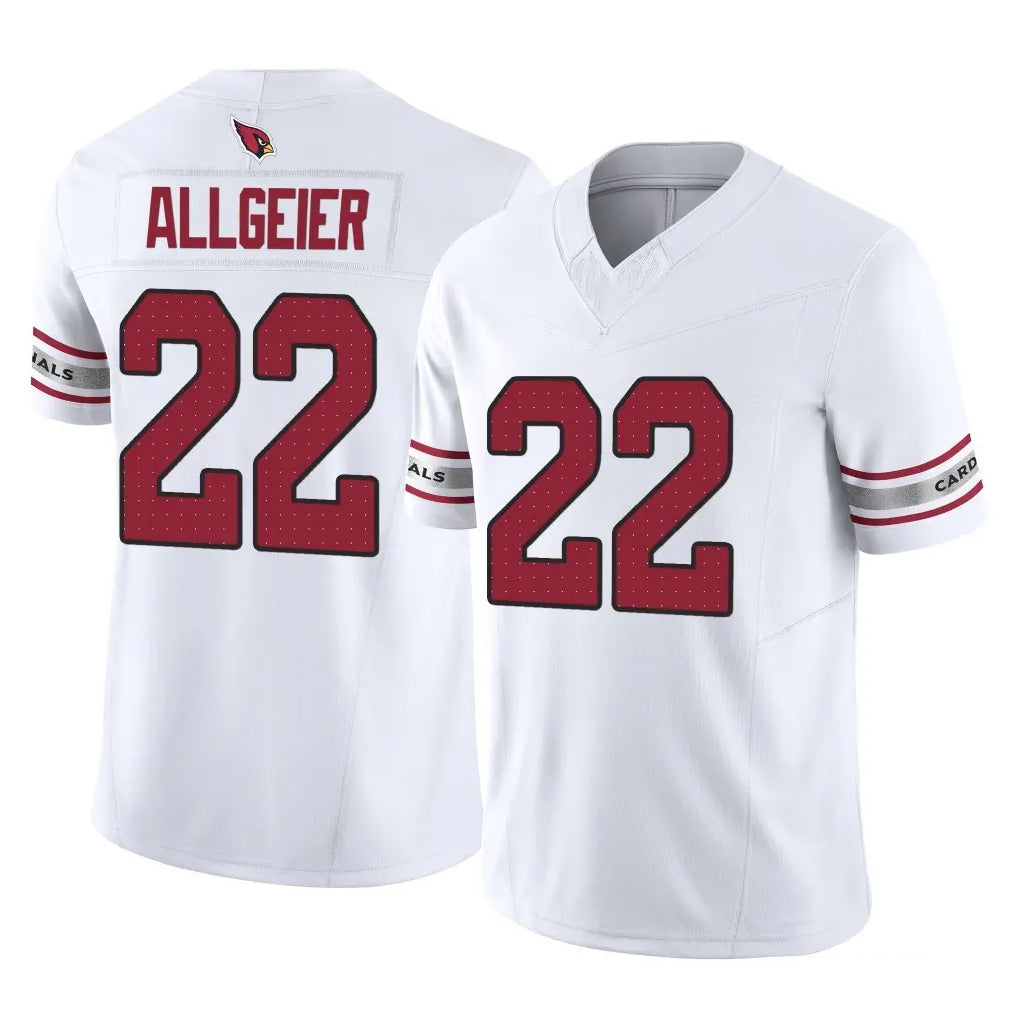 A.Cardinals #22 Tyler Allgeier Player White Vapor F.U.S.E. Limited Home Game Edoa Stitched Jerseys