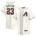 A.Diamondbacks #23 Zac Gallen Player Cream Home Game Edoa Stitched Jerseys