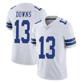 D.Cowboys #13 Caleb Downs Player White Vapor Untouchable Limited Home Game Edoa Stitched Jerseys