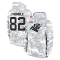 C.Panthers #82 Tommy Tremble Player Arctic Camo Salute to Service Pullover Hoodies Limited Game Edoa Stitched Jerseys