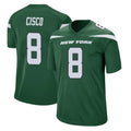 NY.Jets #8 Andre Cisco Player Green Home Game Edoa Stitched Jerseys